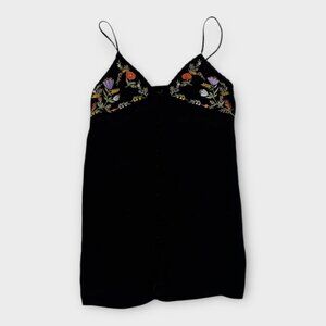 Forever 21 Black & Floral Mini Dress | women's small